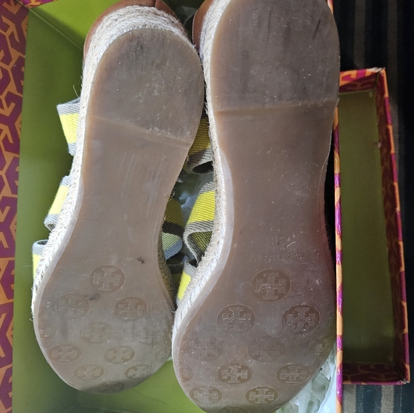 Tory Burch Bridee Espadrille | Color: Yellow/Tan | Size: 8 - Picture 4 of 5